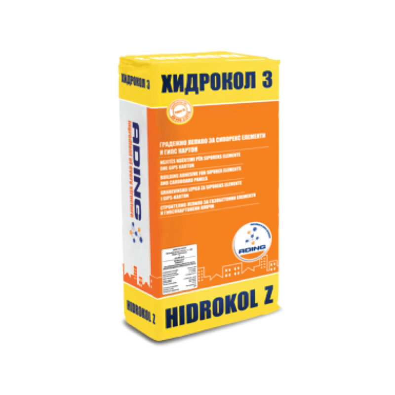 HIDROKOL Z Лепило за сипорекс и гипс картонски плочи