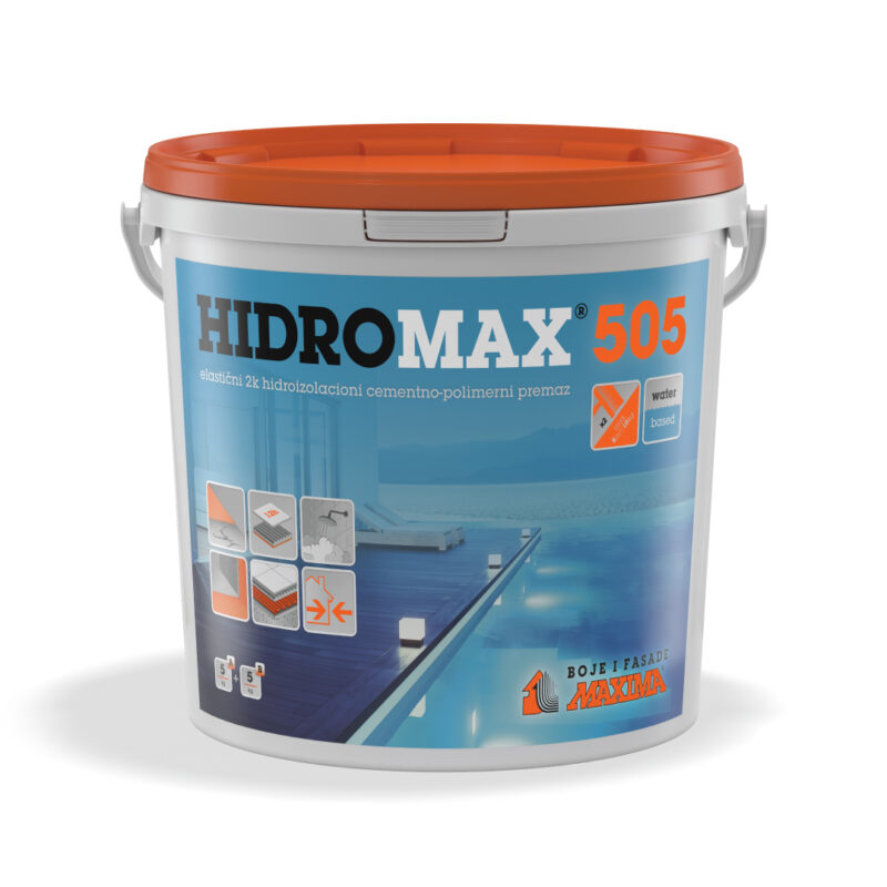 HIDROMAX® 505 Еластичен 2K, цементно-полимерен премаз