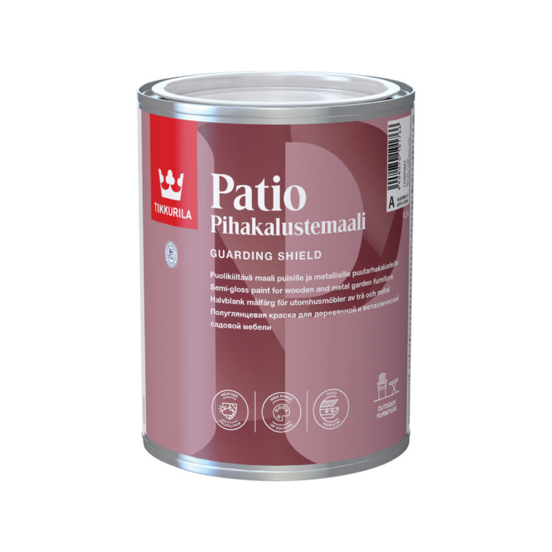 PATIO Акрилна боја за дрво и метален мебел за градина